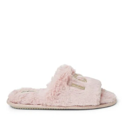 Dearfoams Lane Bridal Womens Memory Foam Slip-on Slippers In Pink