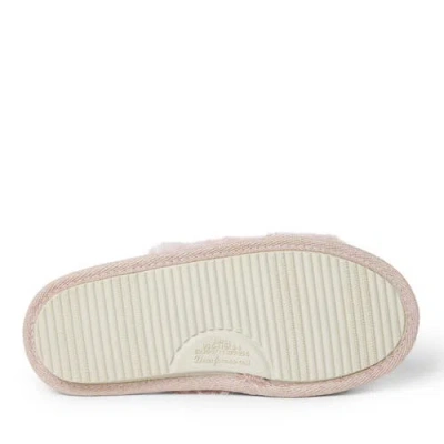 Dearfoams Lane Bridal Womens Memory Foam Slip-on Slippers In Pink