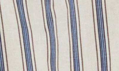 Mango Women's Striped Linen Skirt In Brown