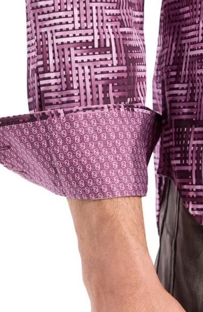 Robert Graham Berkley Long Sleeve Stretch Cotton Button-up Shirt In Gold