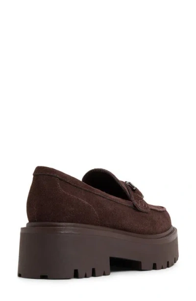 Aldo Oneameth Chunky Loafers With Buckle Detail In Brown