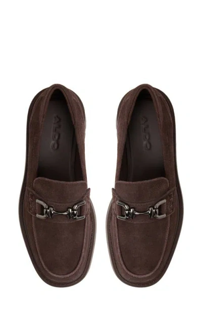 Aldo Oneameth Chunky Loafers With Buckle Detail In Brown