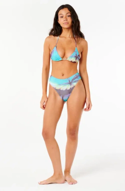 Rip Curl Hidden Isles Triangle Bikini Top In Blue