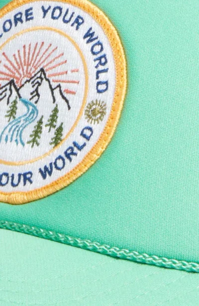 Friday Feelin Explore Your World Trucker Hat In Green