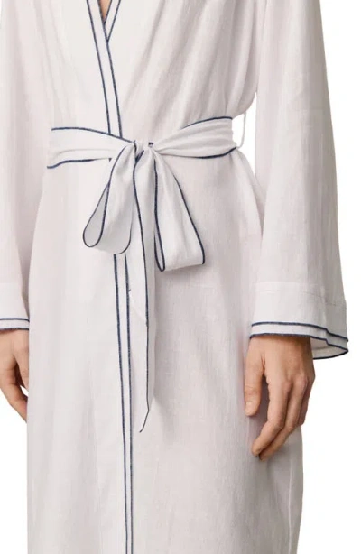 Eberjey Linen Blend Robe In Multi