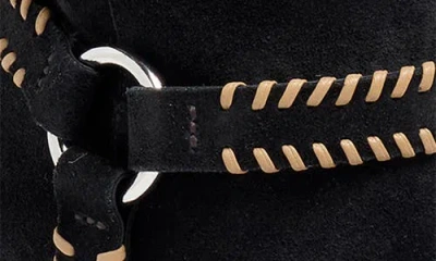 Cinq À Sept Whipstitch Knee High Boot In Black