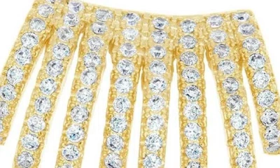 Shymi Cubic Zirconia Huggies In Gold