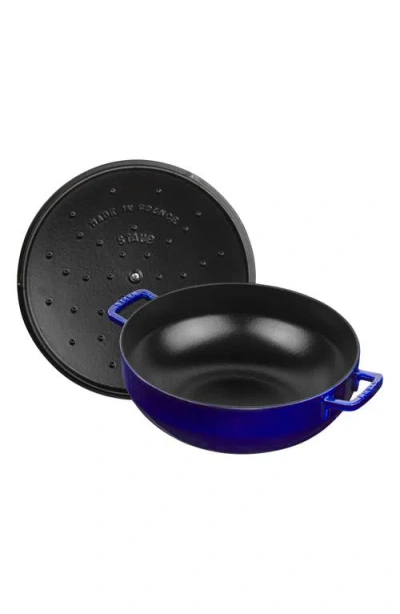 Staub 5-quart Enameled Cast Iron Bouillabaisse Pot In Blue