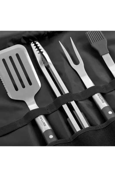 Zwilling Bbq+ 5-pc Stainless Steel Grill Tool Set In Black