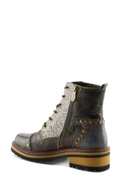 L'artiste By Spring Step Roselia Lace-up Boot In Gray