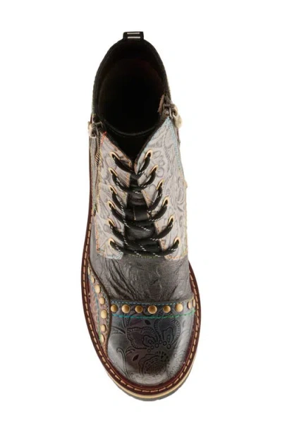 L'artiste By Spring Step Roselia Lace-up Boot In Gray