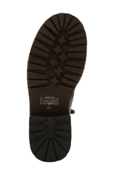 L'artiste By Spring Step Cordea Floral Lace-up Boot In Multi