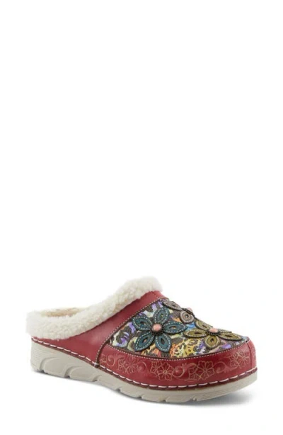 L'artiste By Spring Step Honestela Clog In Red