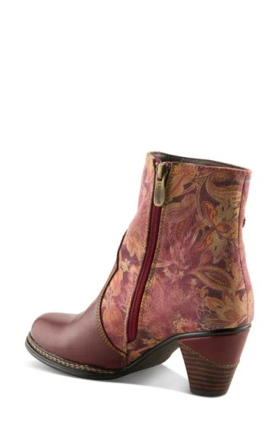 L'artiste By Spring Step Naima Bootie In Burgundy