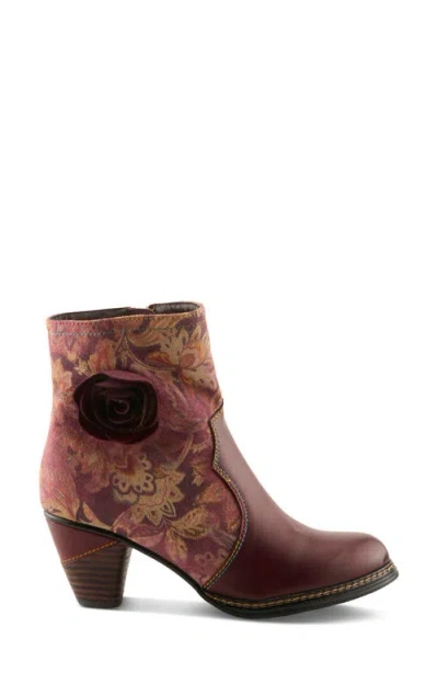 L'artiste By Spring Step Naima Bootie In Burgundy