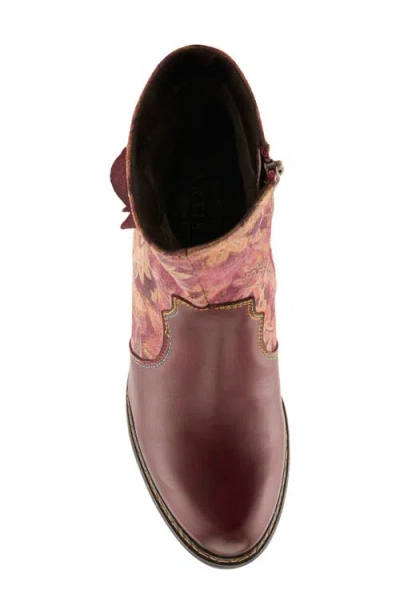 L'artiste By Spring Step Naima Bootie In Burgundy
