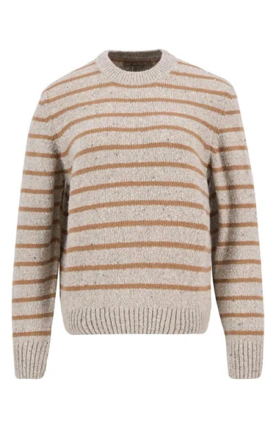 Barbour Claydon Stripe Wool Blend Sweater In Gray