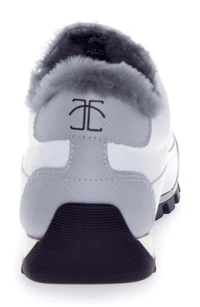 Candice Cooper Runlo Genuine Shearling Lined Sneaker In Gray