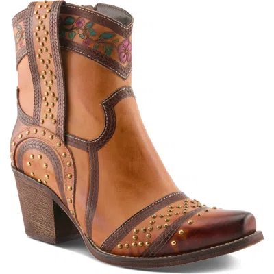 L'artiste By Spring Step Saddleup Western Boot In Brown