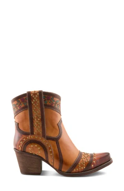 L'artiste By Spring Step Saddleup Western Boot In Brown