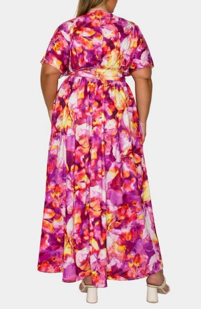 L I V D Minoa Floral Print Maxi Dress In Multi