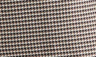 Kasper Houndstooth Flat Front Slim Pants In Neutral