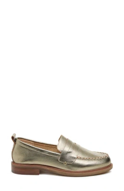 Kelsi Dagger Brooklyn Lens Penny Loafer In Metallic