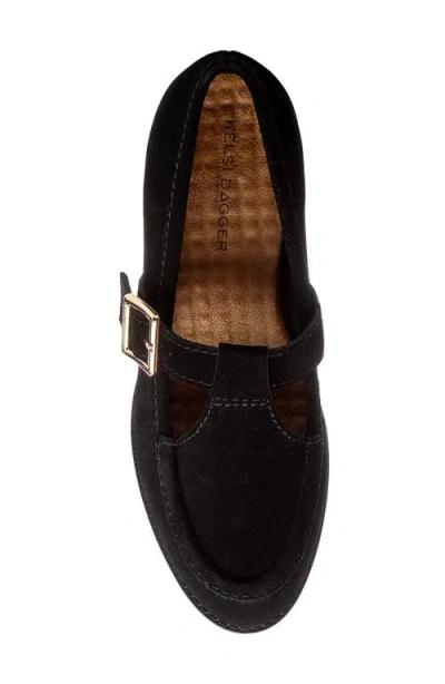 Kelsi Dagger Brooklyn Caleb T-strap Loafer Heels In Blue