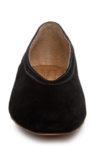Kelsi Dagger Brooklyn Freya Square-toe Ballet Flats In Black