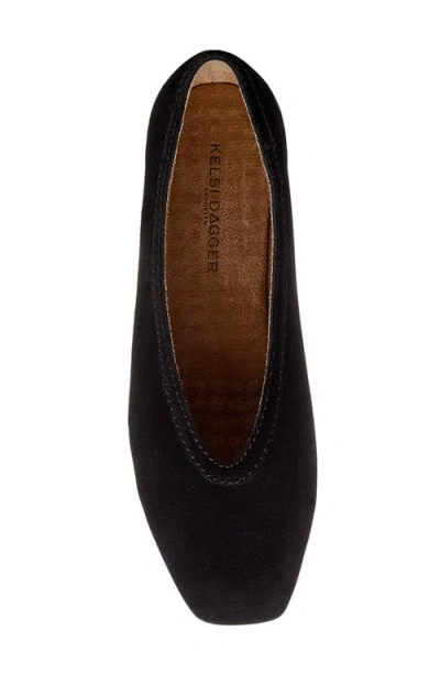 Kelsi Dagger Brooklyn Freya Square-toe Ballet Flats In Black