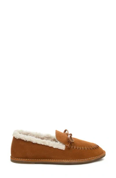 Kelsi Dagger Brooklyn Huggy Faux Shearling Lined Slipper In Brown
