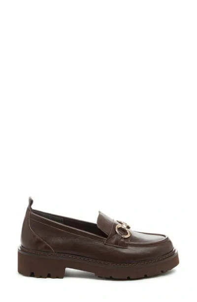 Kelsi Dagger Brooklyn Jemmie Platform Bit Loafer In Brown