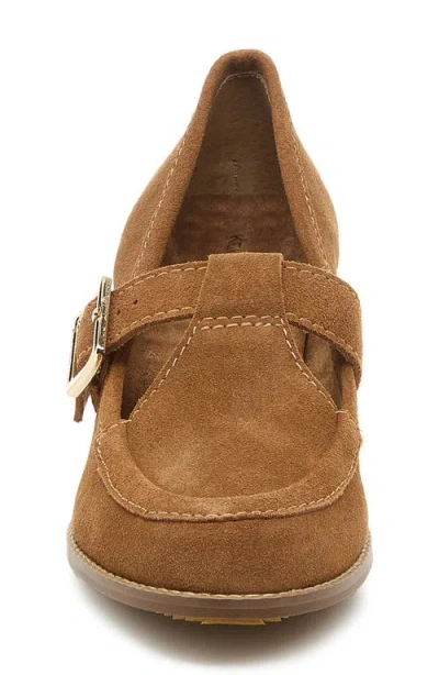 Kelsi Dagger Brooklyn Caleb T-strap Loafer Heels In Brown