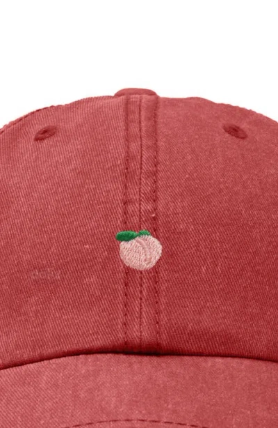 Dalix Lil Peach Dad Cap In Red