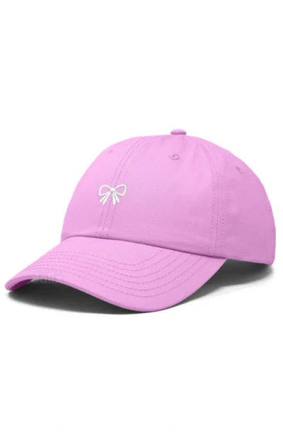Dalix Bow Dad Cap In Pink