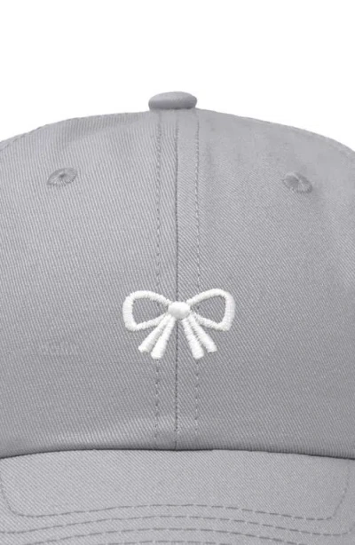 Dalix Bow Dad Cap In Gray
