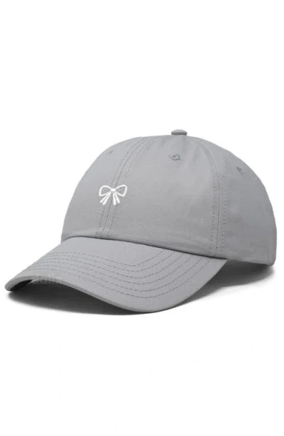 Dalix Bow Dad Cap In Gray