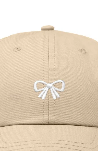 Dalix Bow Dad Cap In Brown