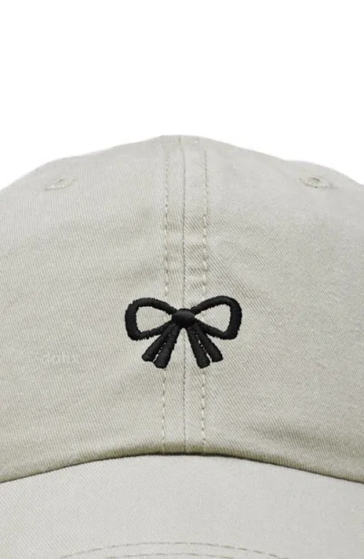 Dalix Bow Dad Cap In White