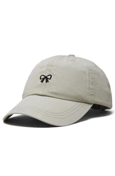 Dalix Bow Dad Cap In White