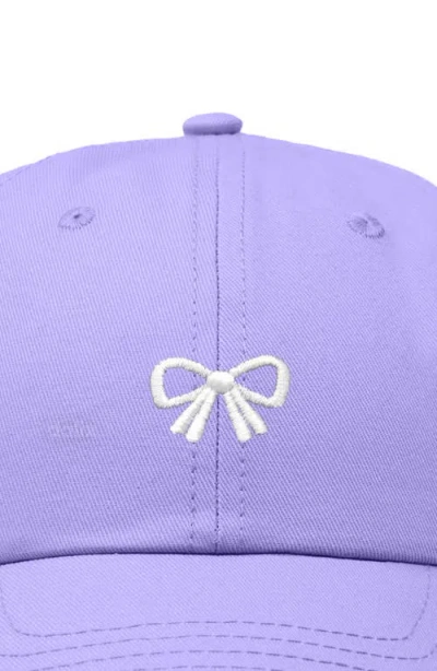 Dalix Bow Dad Cap In Purple