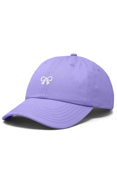 Dalix Bow Dad Cap In Purple