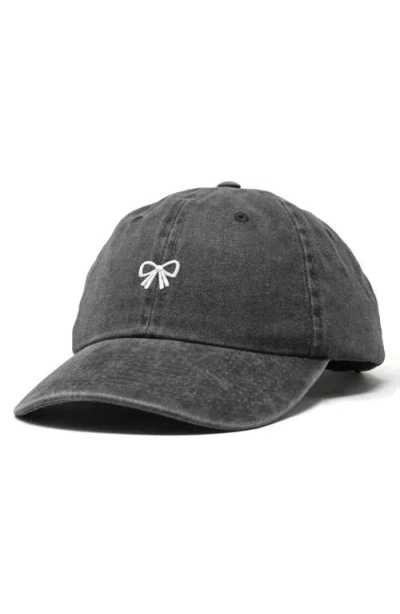 Dalix Bow Dad Cap In Black