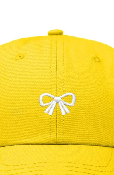 Dalix Bow Dad Cap In Gold