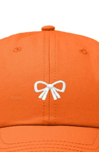 Dalix Bow Dad Cap In Orange