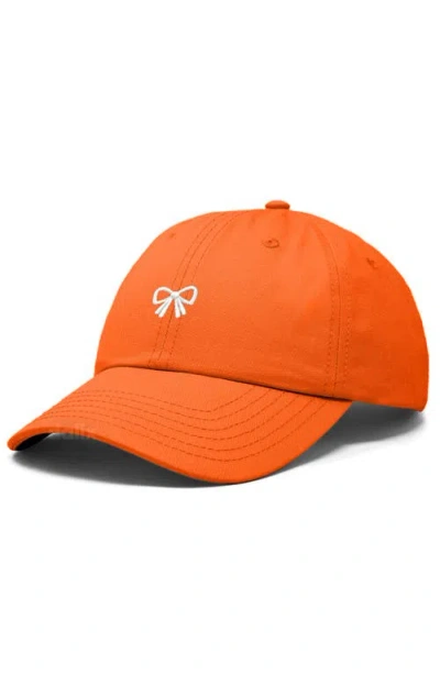 Dalix Bow Dad Cap In Orange