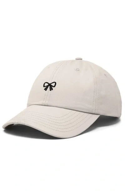 Dalix Bow Dad Cap In Sand