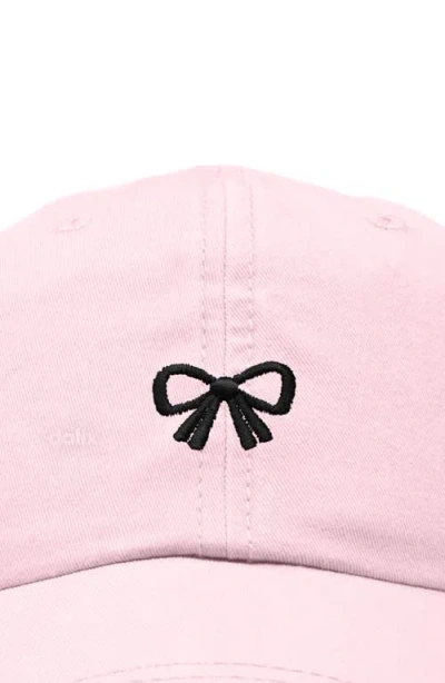 Dalix Bow Dad Cap In Pink