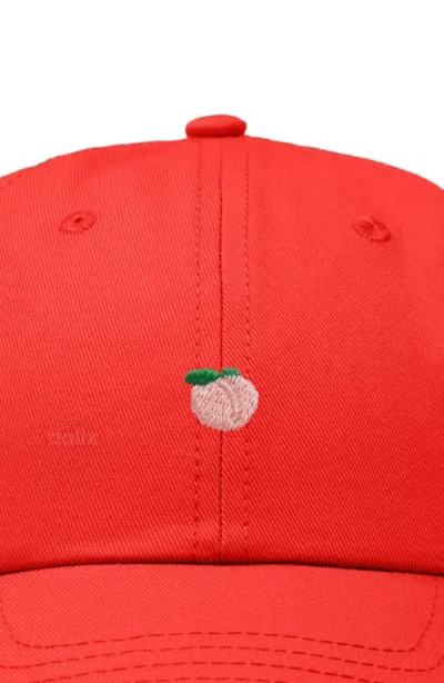 Dalix Lil Peach Dad Cap In Red