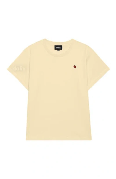 Dalix Womens Lil Strawberry Lightweight High Waisted Tee In Neutral